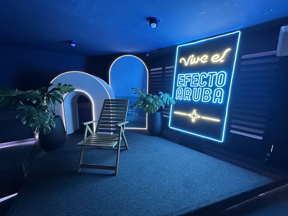 Espacio de marca Vive el Efecto Aruba