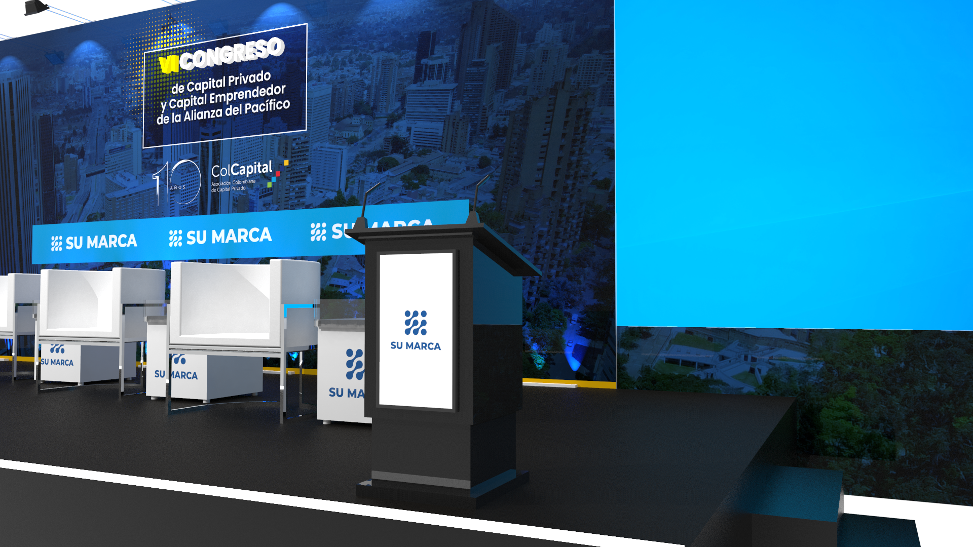 podium congreso colcapital